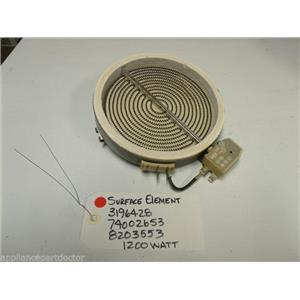 WHIRLPOOL OVEN 3196428 74002653 8203553 1200 W SURFACE ELEMENT USED PART