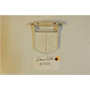 Whirlpool  Washer 357251 Element filter    used part