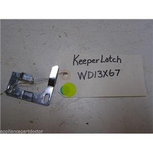 GE DISHWASHER WD13X67 LATCH KEEPER USED PART ASSEMBLY