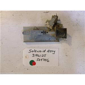 WHIRLPOOL STOVE 3196125 504706 Solenoid USED PART ASSEMBLY