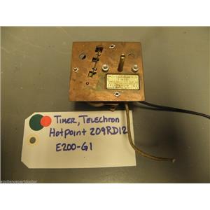 Vintage  HOTPOINT STOVE 209RD12 Cat # E200-GI Telechron Timer  USED PART