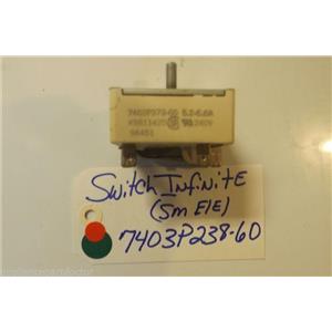 CROSLEY STOVE 7403P238-60  Switch, Infinite (sml Element)  used part