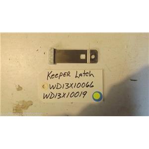 GE dishwasher  WD13X10066   WD13X10019  Keeper Latch  USED PART