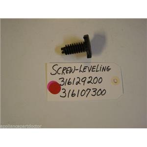 Frigidaire STOVE 316129200  316107300  Screw-leveling  used part