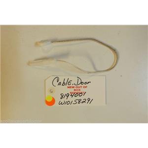 KITCHENAID  DISHWASHER 8194001  W10158291  Cable, door  NEW W/O BOX