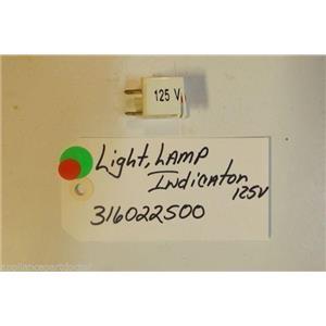 FRIGIDAIRE Stove  316022500 Light/lamp, Indicator, 125 V   USED PART
