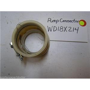 GE DISHWASHER WD18X214 CONNECTOR PUMP USED PART ASSEMBLY