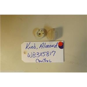 GE STOVE WB3X5817  Knob  Almond  control   USED PART
