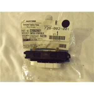 MAYTAG WASHER 22002601 Switch, 4 Position (bsq) NEW IN BOX
