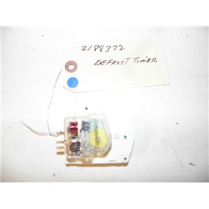 WHIRLPOOL REFRIGERATOR 2188372 DEFROST TIMER USED PART ASSEMBLY FREE SHIPPING