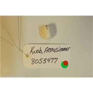 WHIRLPOOL Stove  8053477 Knob, Accusimmer (almond) USED PART