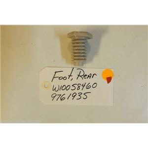 WHIRLPOOL Stove W10058460  9761935  Foot, Rear USED PART