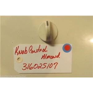 FRIGIDAIRE STOVE 316025107 Knob-control almond   used part