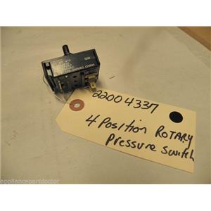 MAYTAG WASHER 22004337 4 POS ROTARY TEMP SWITCH USED PART ASSEMBLY
