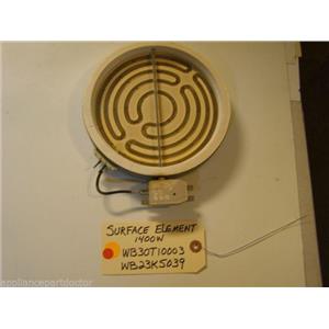 GE STOVE  WB30T10003  WB23K5039  Surface Element 1400w  used