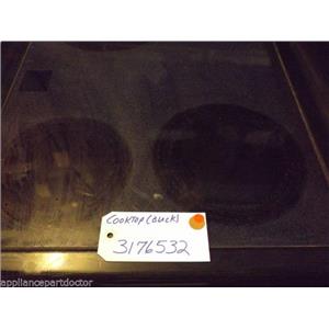 WHIRLPOOL STOVE 3176532  Cooktop (black) Minor Blemishes    USED