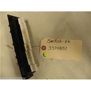 KENMORE DISHWASHER 3374851 PB SWITCH USED PART ASSEMBLY