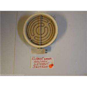 FRIGIDAIRE STOVE 318198825  316098200  Element-warmer 120v/100w  USED