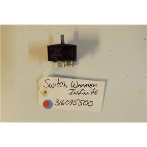FRIGIDAIRE Stove  316095500 Switch-warmer, Infinite USED PART