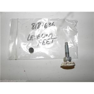 KENMORE WASHER 8181636 LEVELING FEET USED PART ASSEMBLY FREE SHIPPING