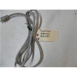 WHIRLPOOL WASHER 8182649 8181689 POWER CORD USED PART ASSEMBLY