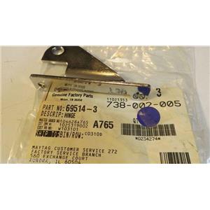 MAYTAG WHIRLPOOL ADMIRAL AMANA REFRIGERATOR 69514-3 DR Hinge  NEW IN BAG