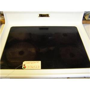WHIRLPOOL  STOVE 3176523  Cooktop (white)  USED PART