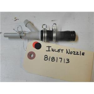 WHIRLPOOL WASHER 8181713 INLET NOZZLE USED PART ASSEMBLY