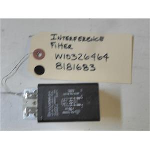 WHIRLPOOL WASHER W10326464 8181683 INTERFERENCE FILTER USED PART ASSEMBLY