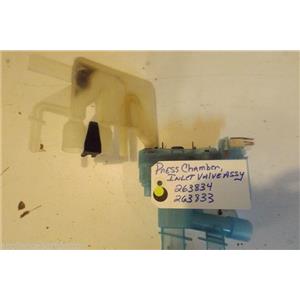 BOSCH DISHWASHER 263834 263833   pressure chamber inlet valve used part