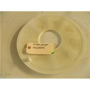 WHITE DISHWASHER 154252401 POLYPRO FILTER USED PART ASSEMBLY
