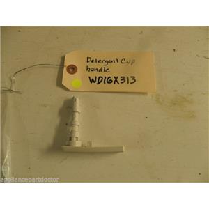 GENERAL ELECTRIC DISHWASHER WD16X313 DETERGENT CUP SHAFT HANDLE USED PART