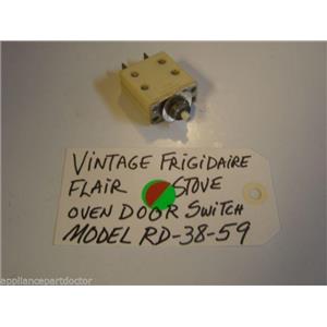 Model RD-38-59 Vintage Frigidaire Flair Stove Oven Door Switch