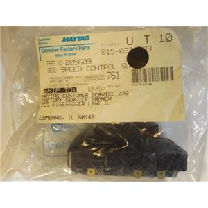 Maytag Washer  205609  Speed Control Switch   NEW IN BOX