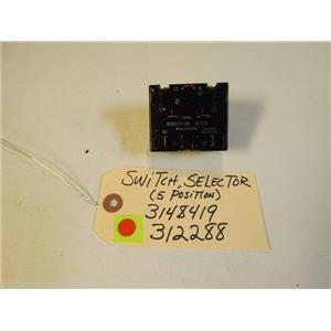WHIRLPOOL OVEN SWITCH PART# 312288 