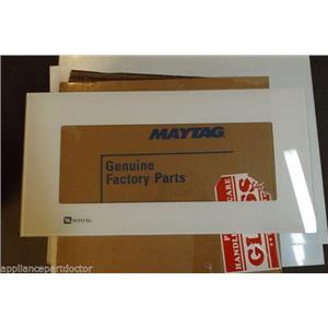 MAYTAG MICROWAVE 53001005 GLASS DOOR WHT   NEW IN BOX