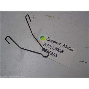 WHIRLPOOL DISHWASHER W10113908 8531963 MOTOR SUPPORT USED PART ASSEMBLY