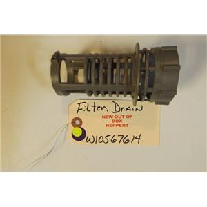 WHIRLPOOL DISHWASHER W10567614 Filter, Drain   NEW W/O BOX