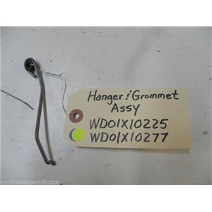 GE DISHWASHER WD01X10225 WD01X10277 HANGER & GROMMET USED PART ASSEMBLY