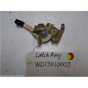 HOTPOINT DISHWASHER WD13X10003 LATCH USED PART ASSEMBLY
