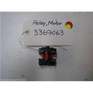 WHIRLPOOL DISHWASHER 3369063 RELAY USED PART ASSEMBLY