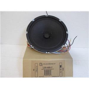 Atlas Sound L20-400-7  8" Dual Voice Coil Loudspeaker - New in box