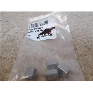 1 Pk of 4 SGE 103403 Stainless Steel GC Nuts for SGE Normal or Short Fittings