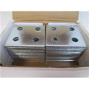 20 **New ** Power-Strut PS 621 EG Square 4-Hole Connecting Plate (1/2" holes)