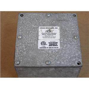 Cross Bothers, Inc. Galvanized 6x6x4 Gasketed Type 3 Screw Cover Pull Box