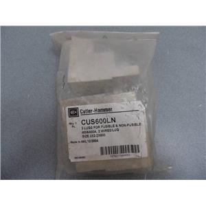 Cutler-Hammer CUS600LN 3 Lugs For Fusible/Non Fusible 400&600A, 2Wires/Lug New