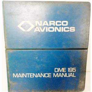 NARCO AVIONICS DME 195 DME195 MAINTENANCE MANUAL, VINTAGE AIRCRAFT RELATED MANU
