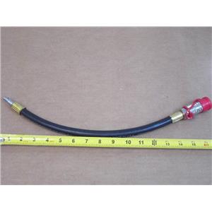 15" Breathing Air Hose w/Male & Female Quick-Connect Fittings 5/16" ID; 250 psi