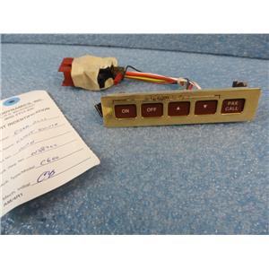 Aircraft Switch Panel Brand & P/N Unknown for Aircraft Type C600 Closet Switch
