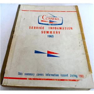 CESSNA SERVICE INFORMATION SUMMARY 1965, DATE ISSUED FEBRUARY 1966